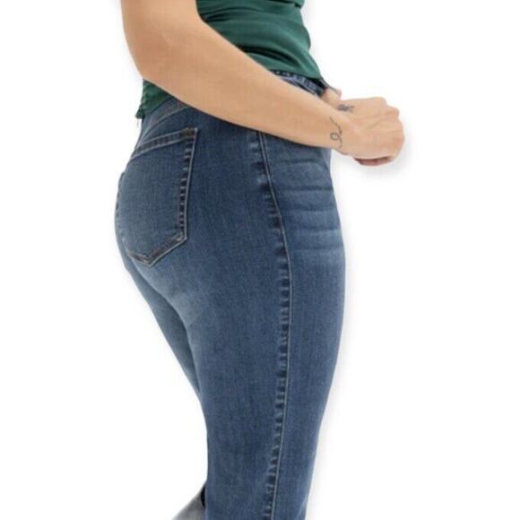 Sene Womens Mom Jeans Size 0 Blue Straight Leg Mid Rise Pants - Picture 11 of 11